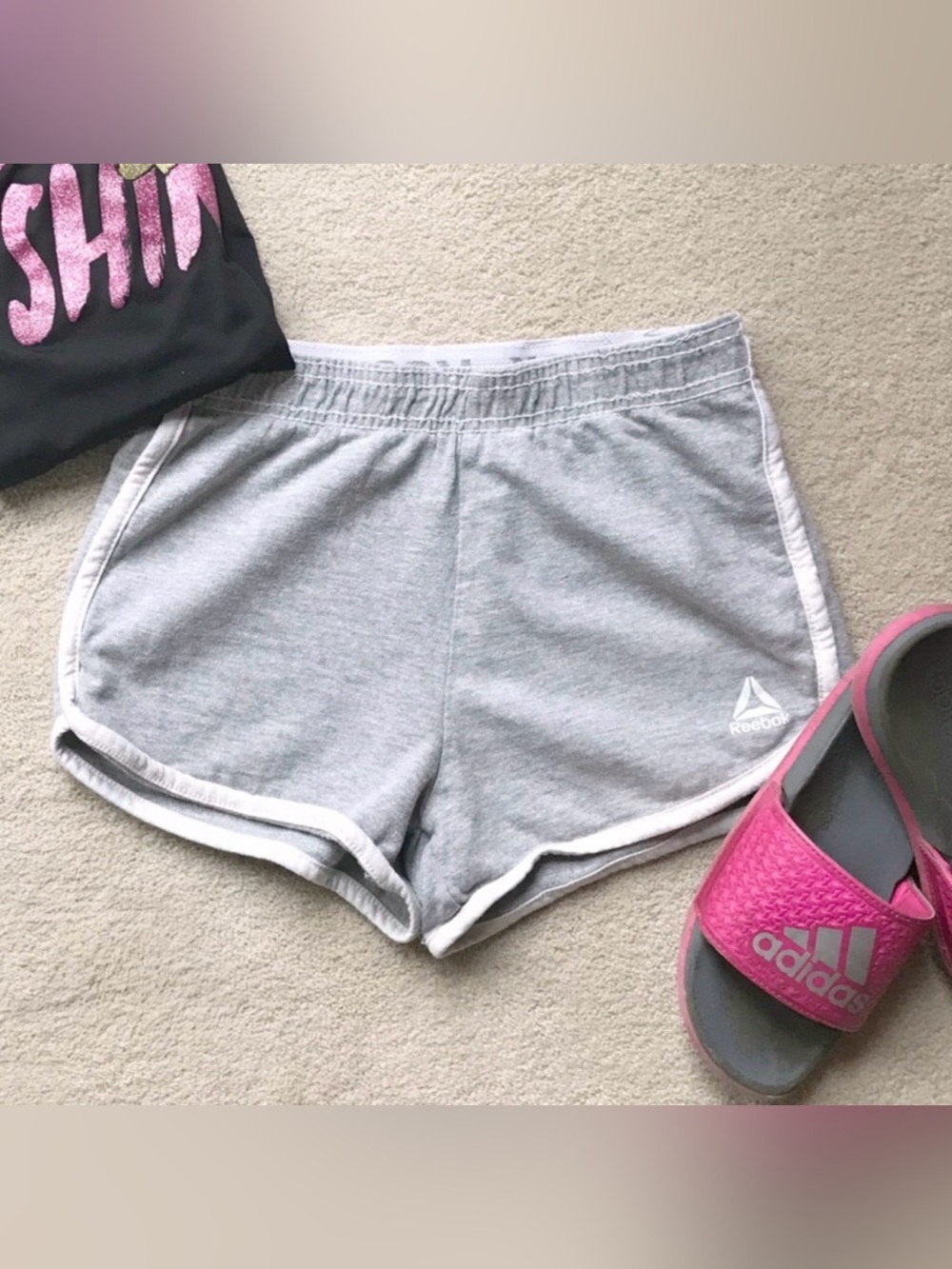 Girls Reebok Gray Shorts
